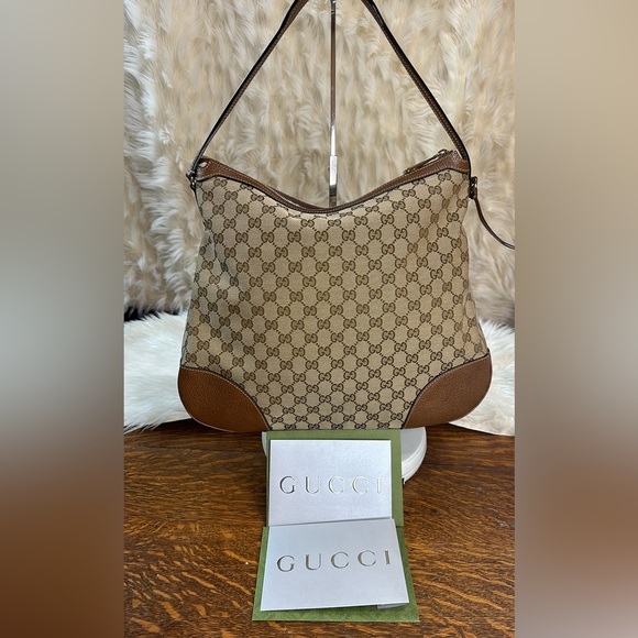 Gucci Bree GG Monogram Hobo Bag 👜 Excellent Preloved Condition w/ Dustbag & COA - Picture 5 of 17